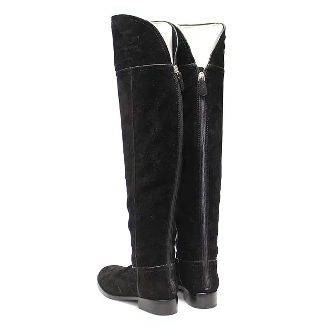 토리버치 32158625 블랙 스웨이드 오버 더 니 롱부츠 60566TB 상품이미지5