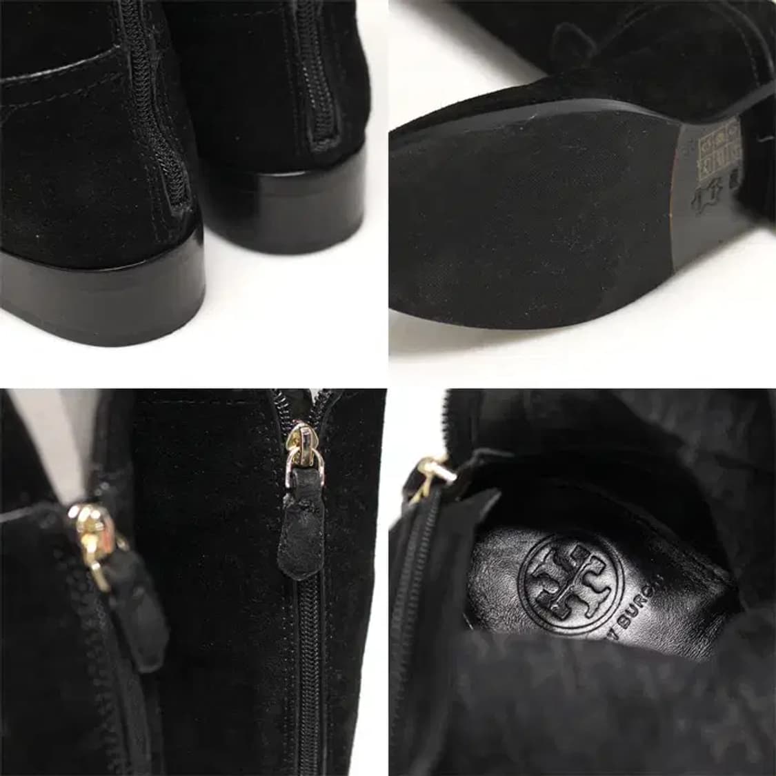 토리버치 32158625 블랙 스웨이드 오버 더 니 롱부츠 60566TB 상품이미지7