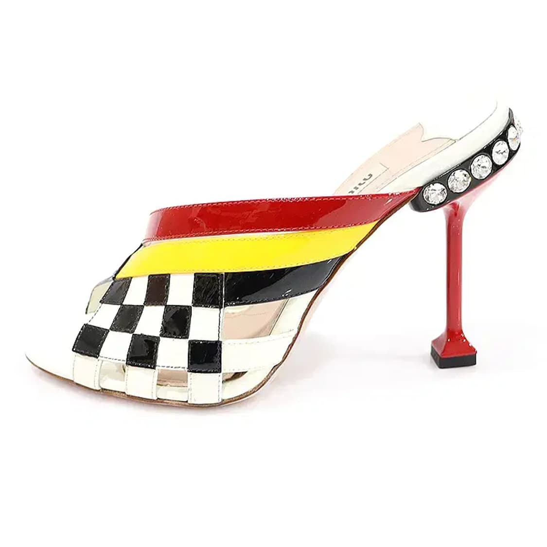 미우미우 5XX290 멀티 컬러 페이던트 오픈토 샌들 CO89284MIU 상품이미지4