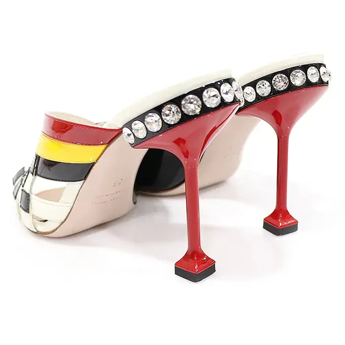 미우미우 5XX290 멀티 컬러 페이던트 오픈토 샌들 CO89284MIU 상품이미지5