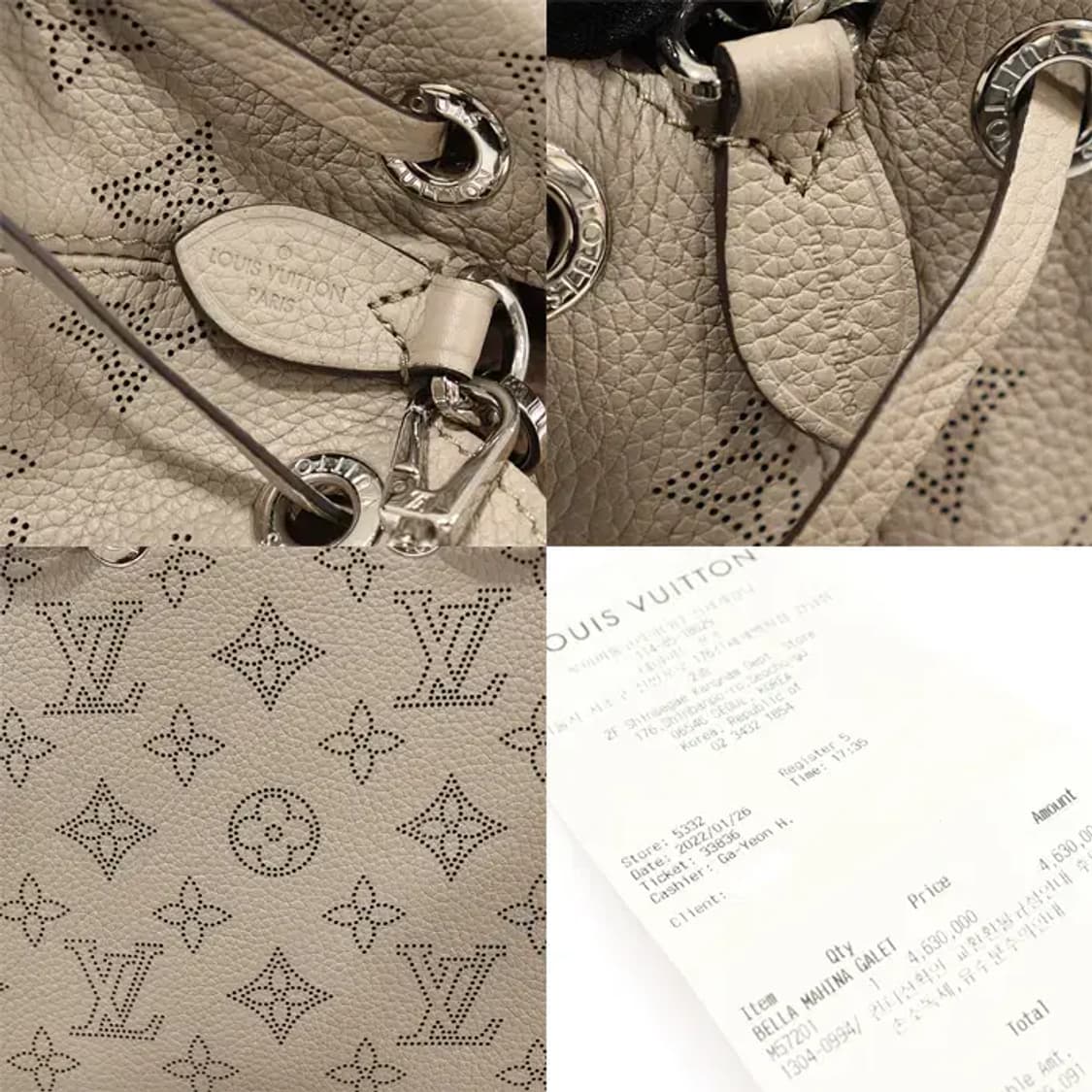 루이비통 M57201 마히나 카프스킨 벨라 버킷 CO51502LVC 상품이미지7