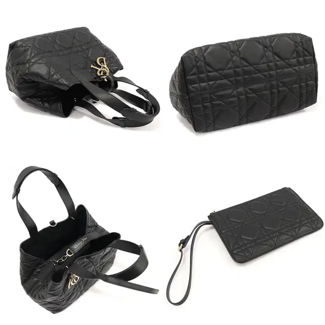 디올 M2821OSHJ 카프스킨 뚜주흐 미듐 토트백 CO82419CDC 상품이미지4