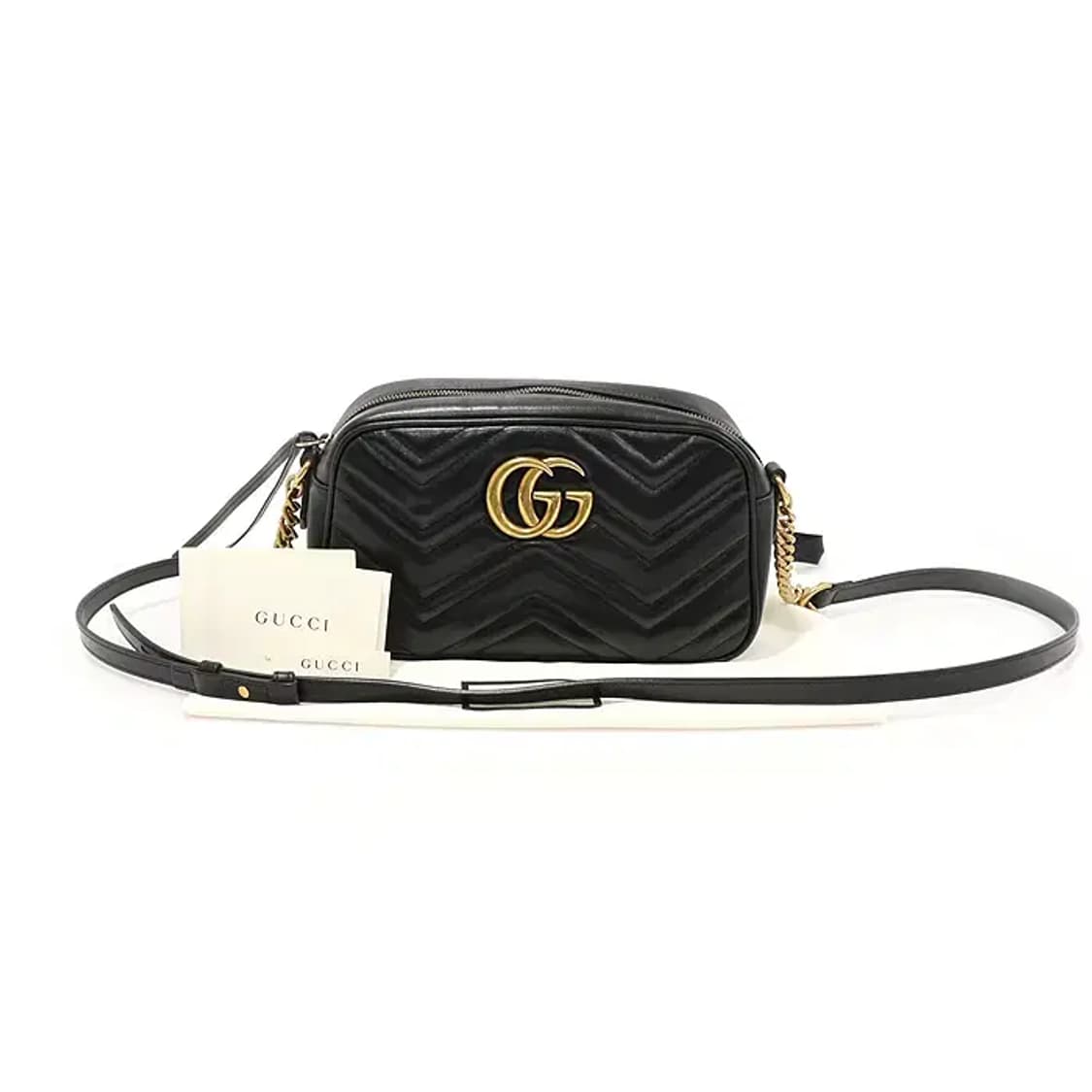 구찌 447632 블랙 GG 마몽 스몰 체인 숄더백 EP78648GU 상품이미지2