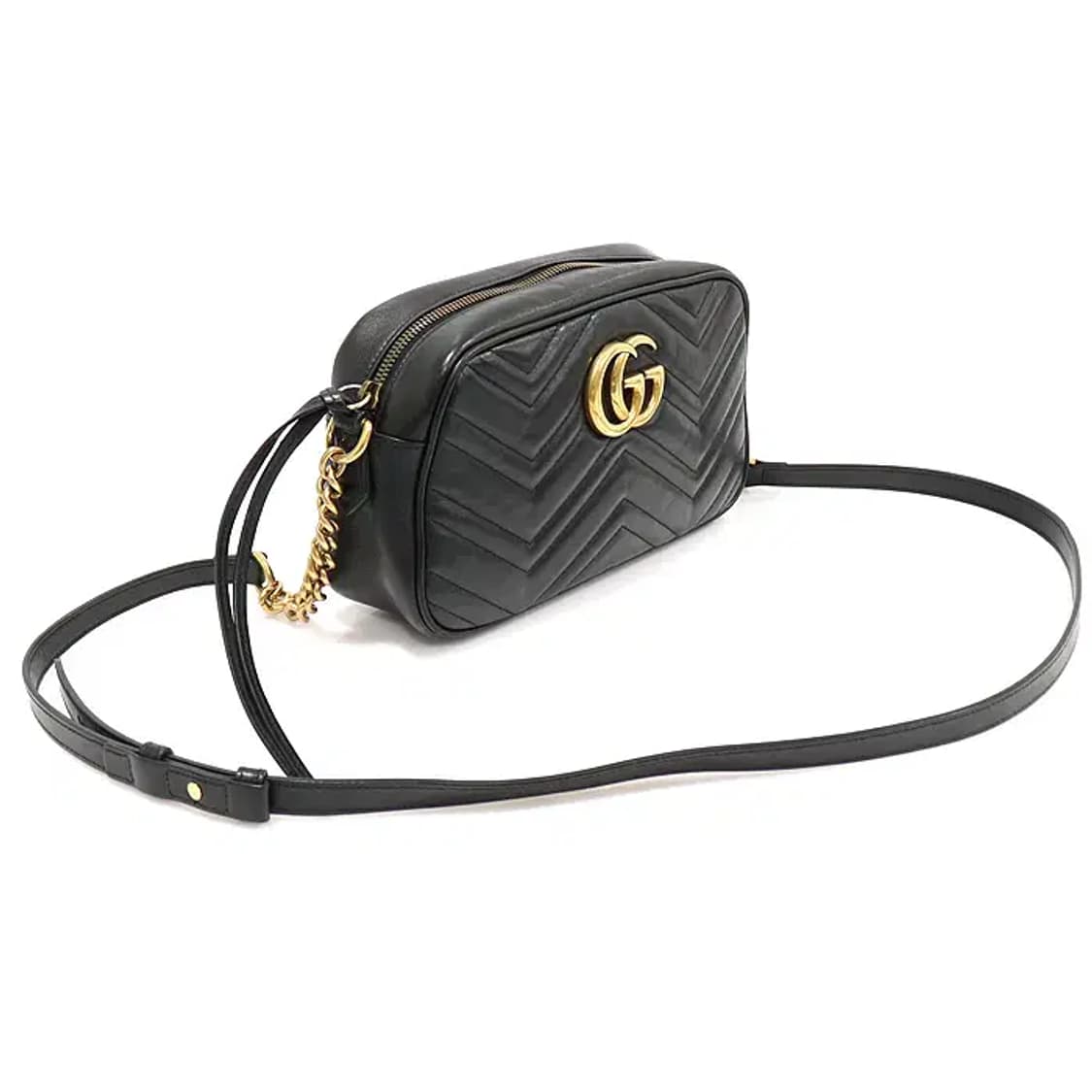 구찌 447632 블랙 GG 마몽 스몰 체인 숄더백 EP78648GU 상품이미지3