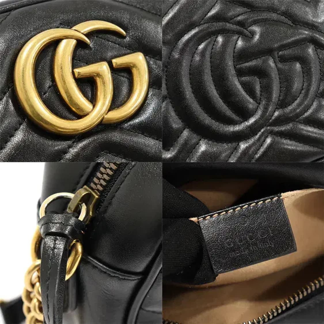 구찌 447632 블랙 GG 마몽 스몰 체인 숄더백 EP78648GU 상품이미지7