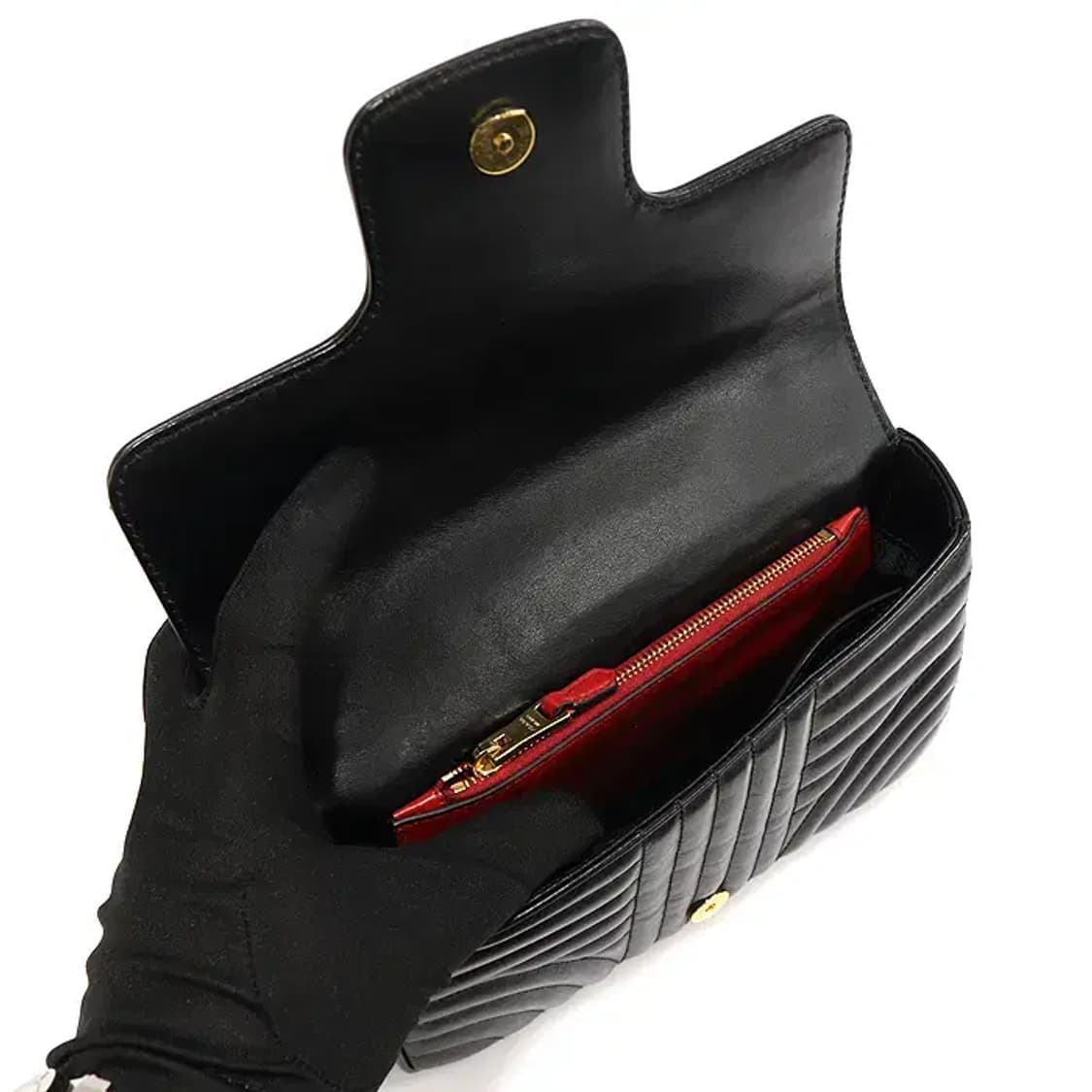 프라다 1BD107 블랙 다이어그램 스몰 체인 숄더백 EP32337PR 상품이미지5