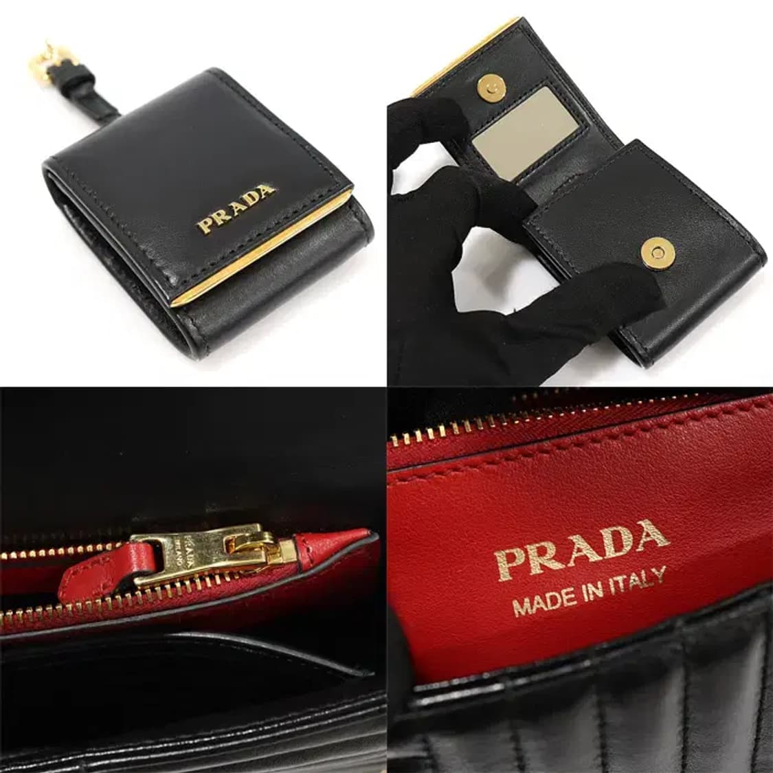 프라다 1BD107 블랙 다이어그램 스몰 체인 숄더백 EP32337PR 상품이미지7