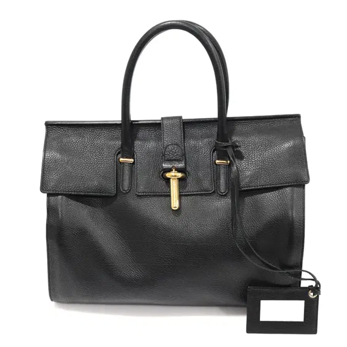 발렌시아가 411509 블랙 튜브 라운드 M 토트백 CO35569BC 상품이미지1