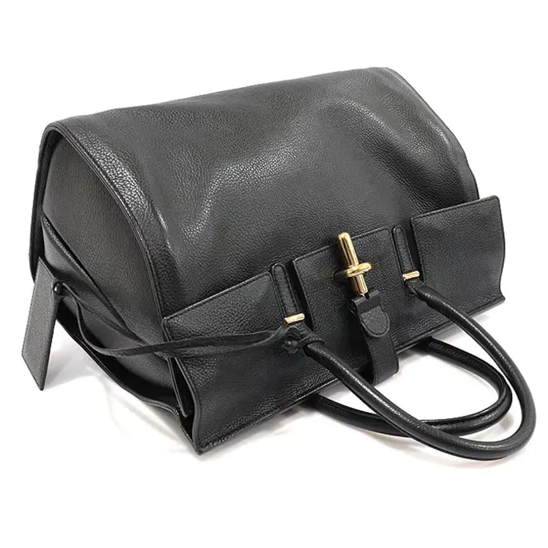 발렌시아가 411509 블랙 튜브 라운드 M 토트백 CO35569BC 상품이미지3