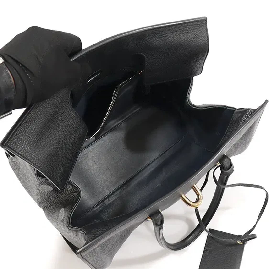 발렌시아가 411509 블랙 튜브 라운드 M 토트백 CO35569BC 상품이미지5