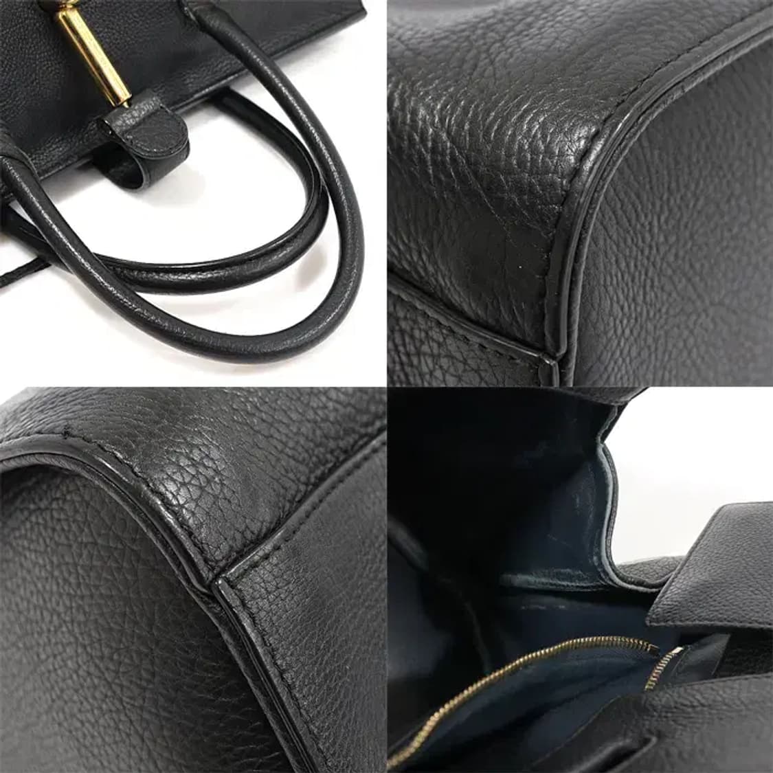 발렌시아가 411509 블랙 튜브 라운드 M 토트백 CO35569BC 상품이미지6