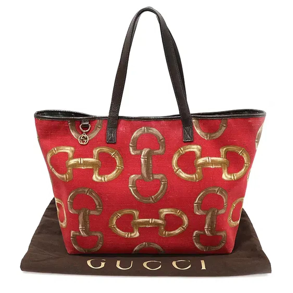 구찌 154402 레드 캔버스 홀스빗 쇼퍼 숄더백 CO64905GU 상품이미지2