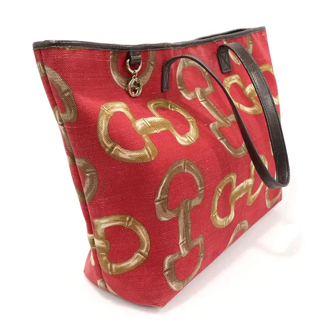 구찌 154402 레드 캔버스 홀스빗 쇼퍼 숄더백 CO64905GU 상품이미지3