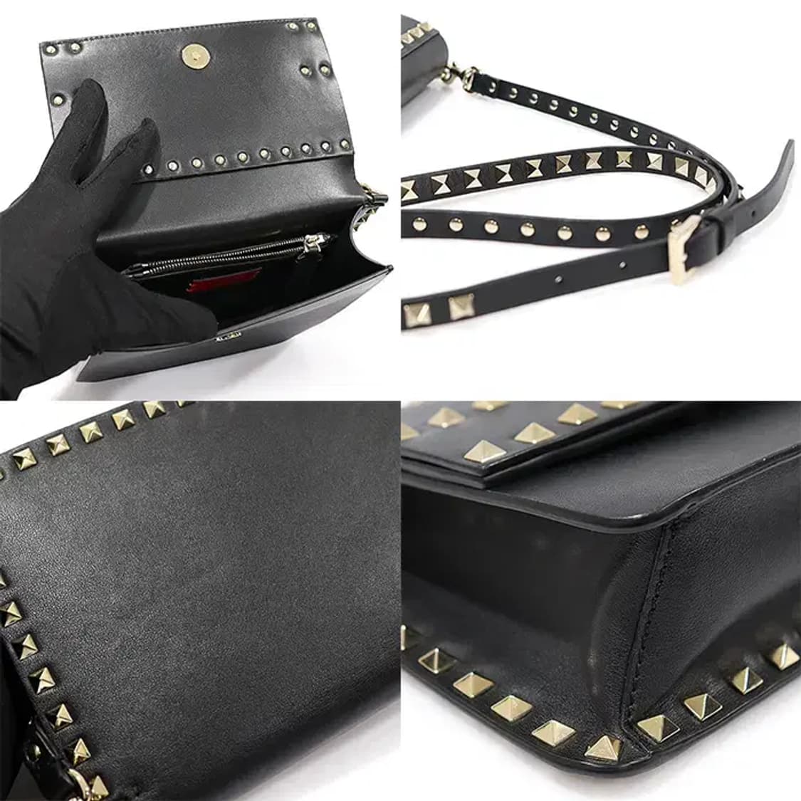 발렌티노 UW2B0E86BOL 블랙 카프스킨 크로스백 CO79431VT 상품이미지6