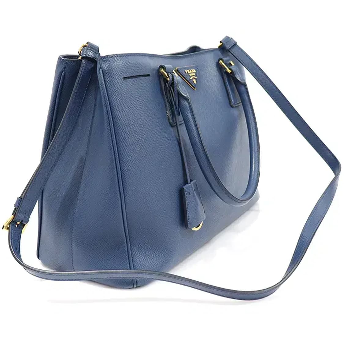 프라다 1BA874 블루 사피아노 럭스 트라이앵글 로고 CO48138PR 상품이미지3