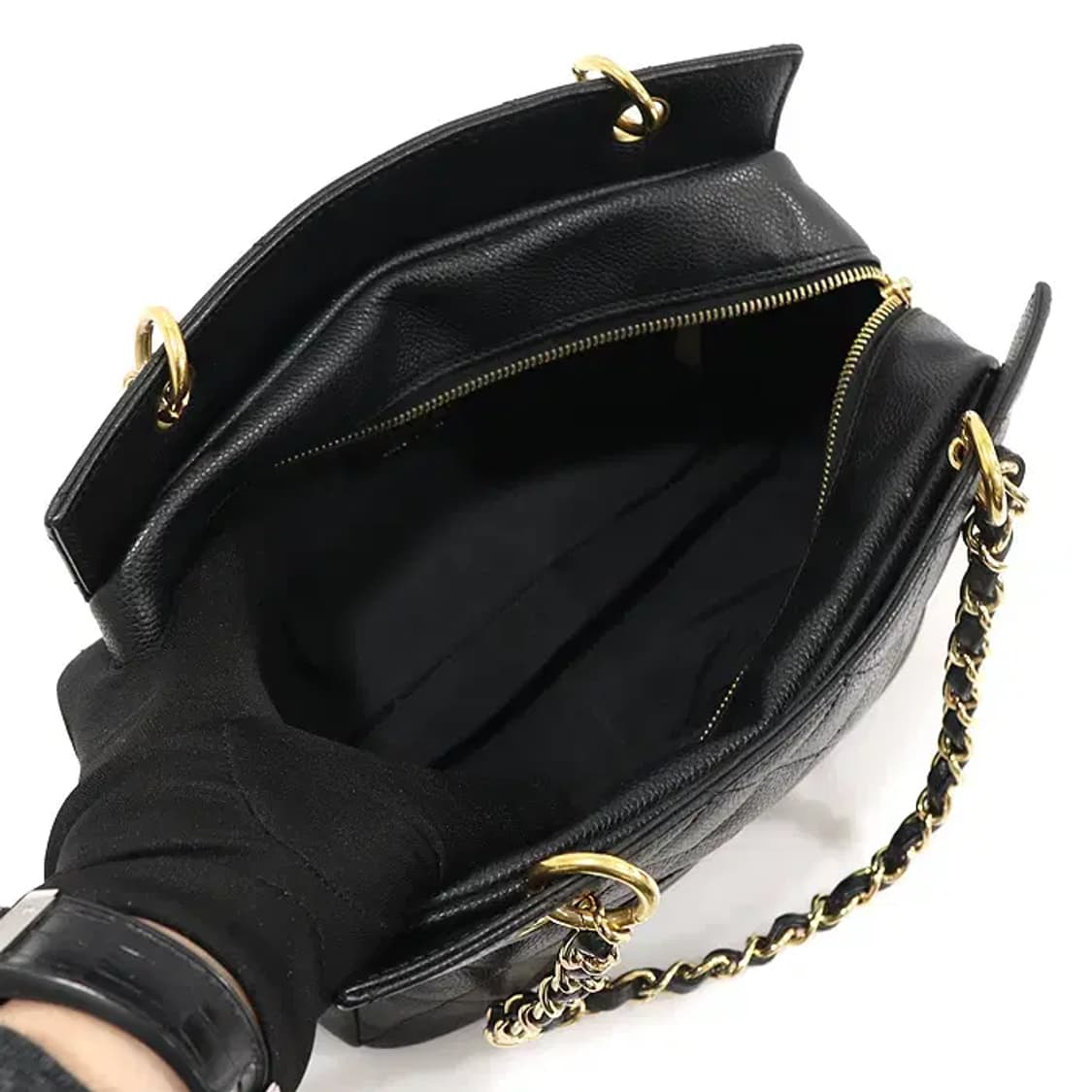 샤넬 A18004 캐비어 정방 쁘띠 타임리스 숄더백 EP35290CH 상품이미지5