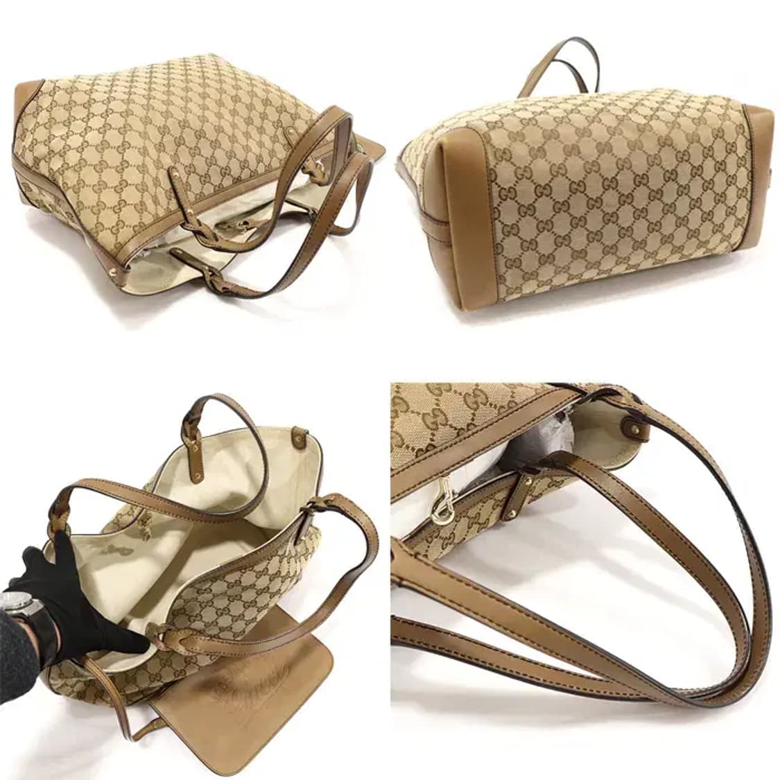 구찌 247209 GG로고 자가드 크래프트 쇼퍼 숄더백 EP92426GU 상품이미지4