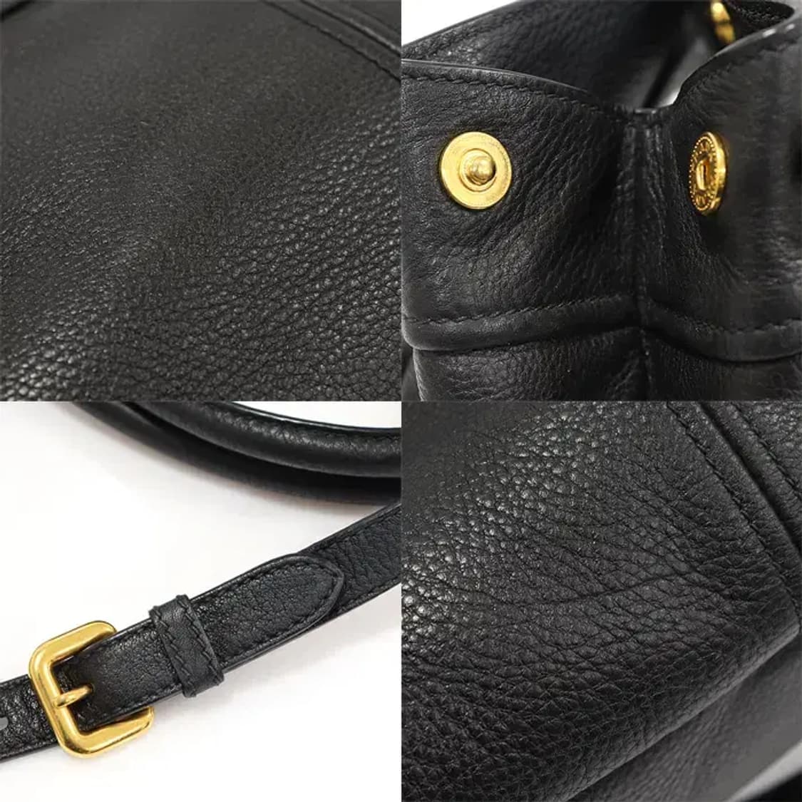 프라다 BN1777 블랙 비텔로 다이노 금장 토트 EP15049PR 상품이미지6