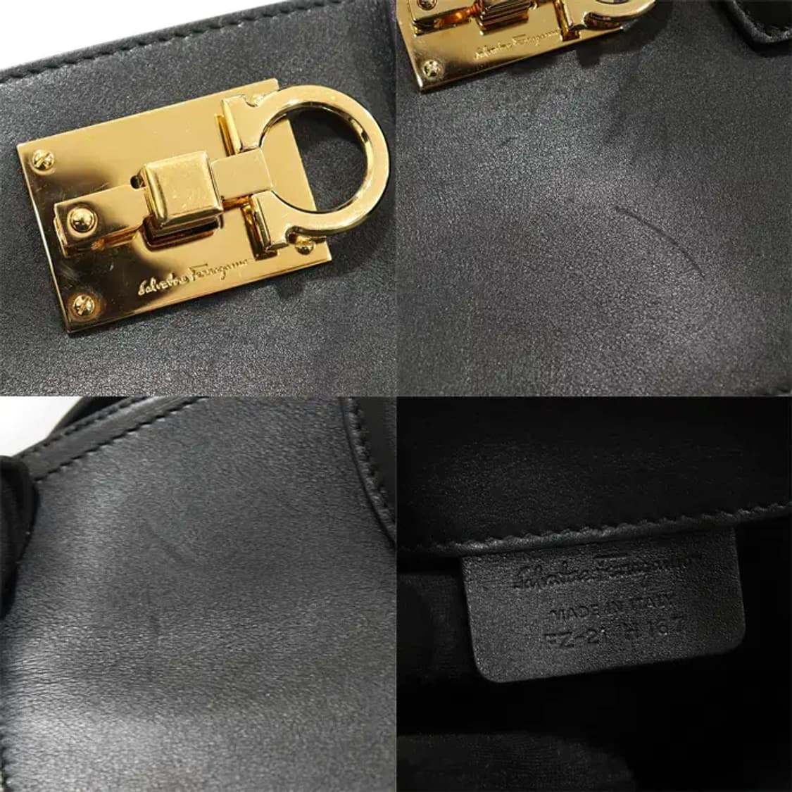 페라가모 21 H167 블랙 카프스킨 스튜디오 미듐 EP78823FE 상품이미지7