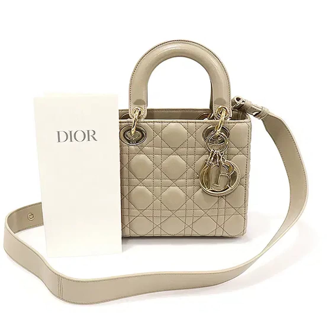 디올 M0538ONGE 샌드 램스킨 레이디 디올 스몰 CO29906CD 상품이미지2