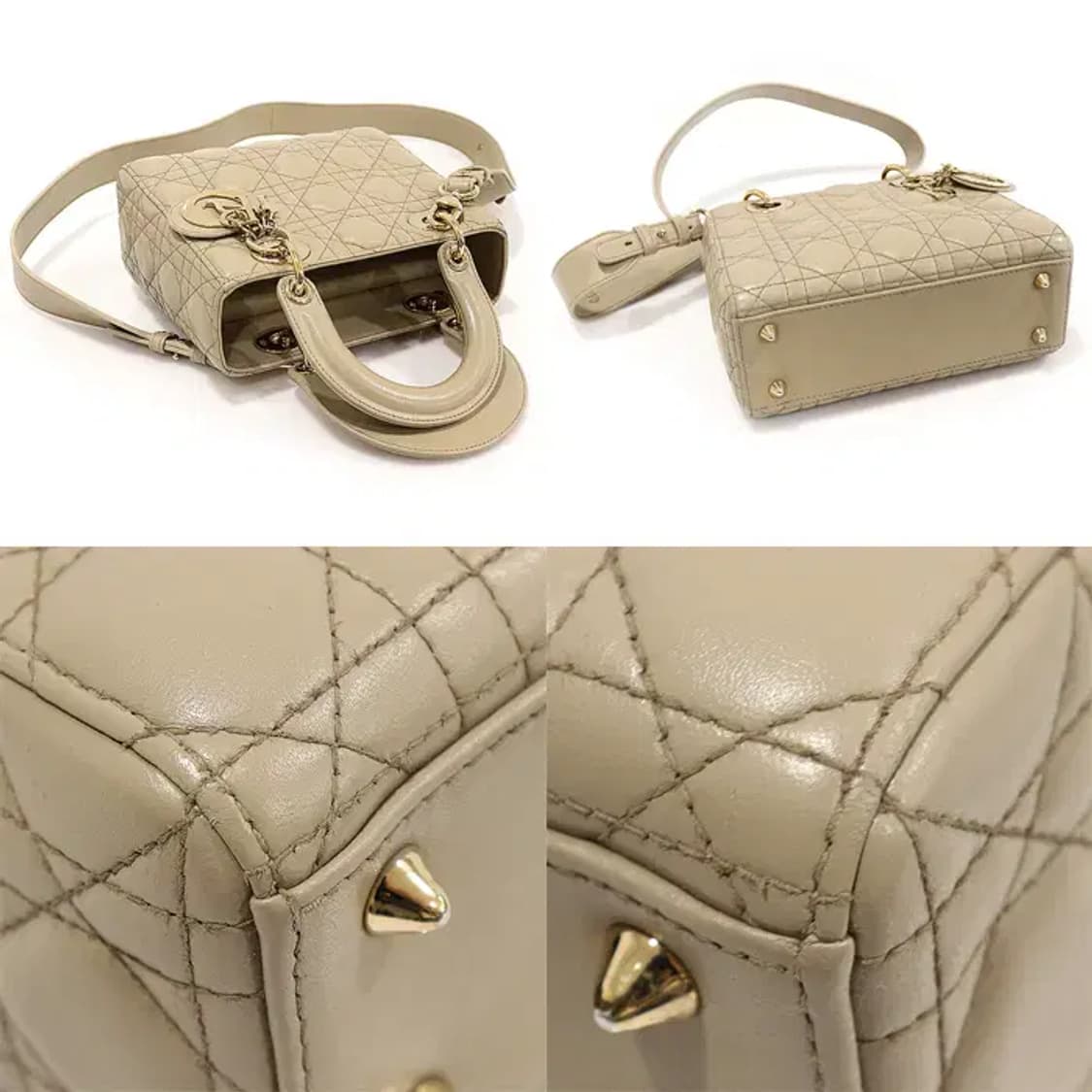 디올 M0538ONGE 샌드 램스킨 레이디 디올 스몰 CO29906CD 상품이미지5