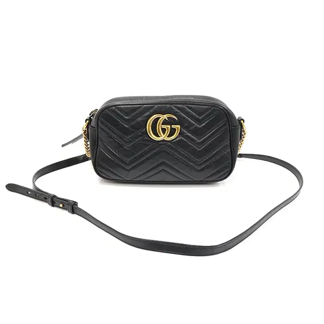 구찌 447632 블랙 GG 마몽 스몰 카메라 숄더백 EP57419GU 상품이미지1