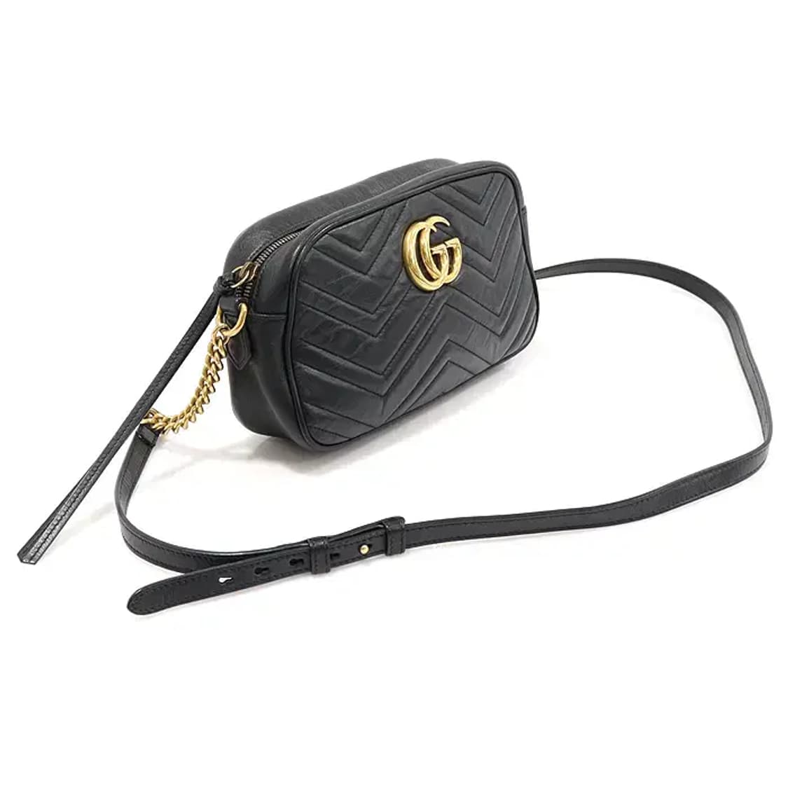 구찌 447632 블랙 GG 마몽 스몰 카메라 숄더백 EP57419GU 상품이미지2