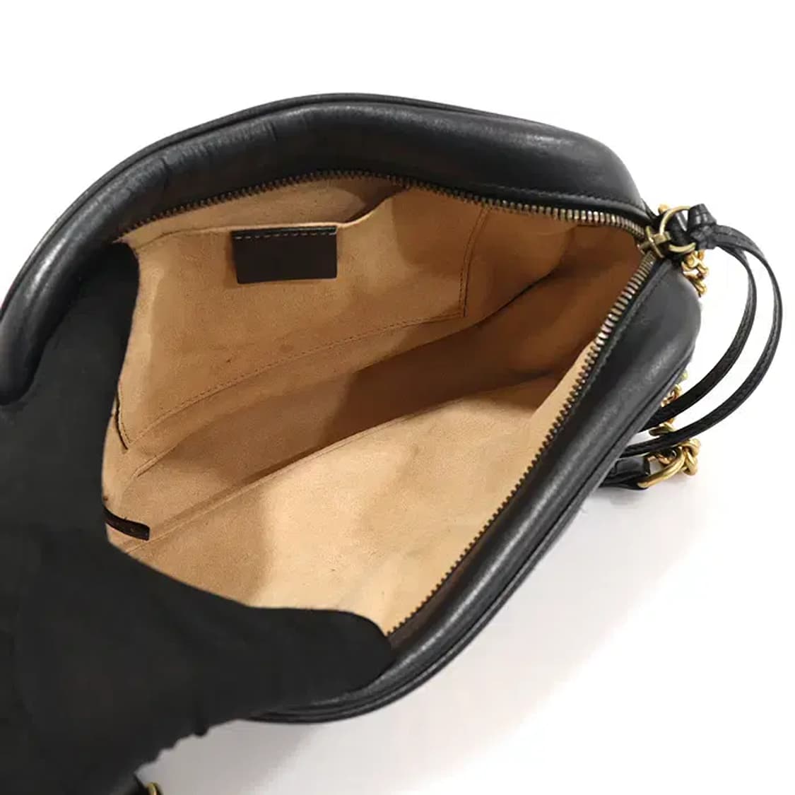 구찌 447632 블랙 GG 마몽 스몰 카메라 숄더백 EP57419GU 상품이미지5