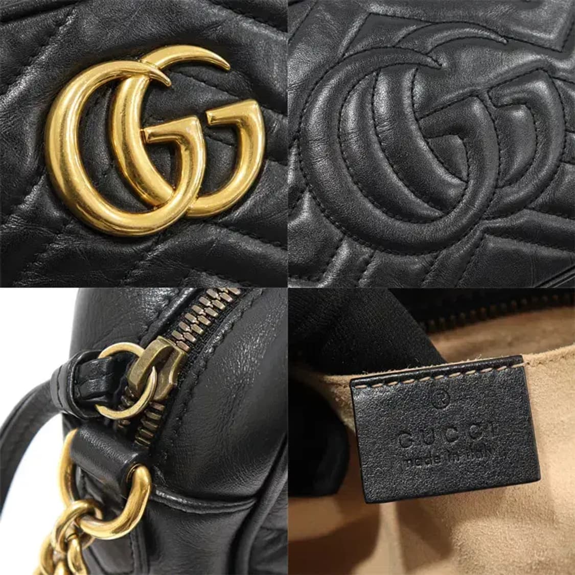 구찌 447632 블랙 GG 마몽 스몰 카메라 숄더백 EP57419GU 상품이미지6