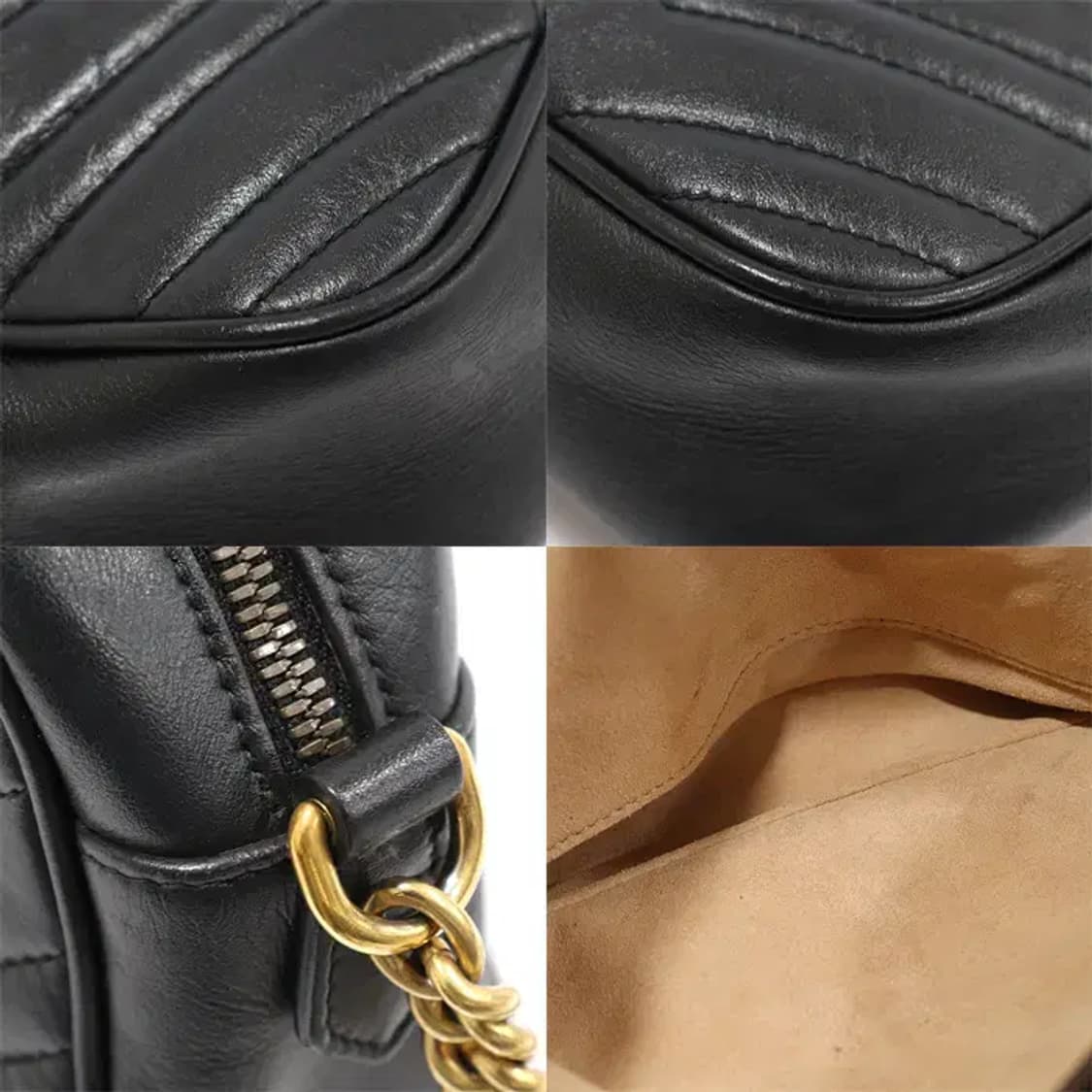 구찌 447632 블랙 GG 마몽 스몰 카메라 숄더백 EP57419GU 상품이미지7