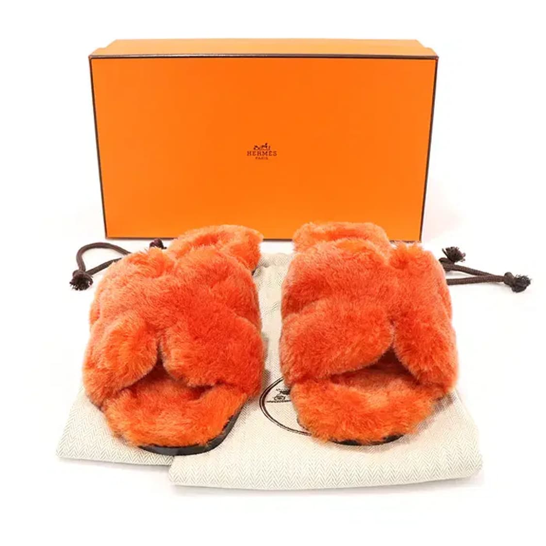에르메스 H231288Z 시어링 오란 슬리퍼 샌들 37 CO23252HE 상품이미지2