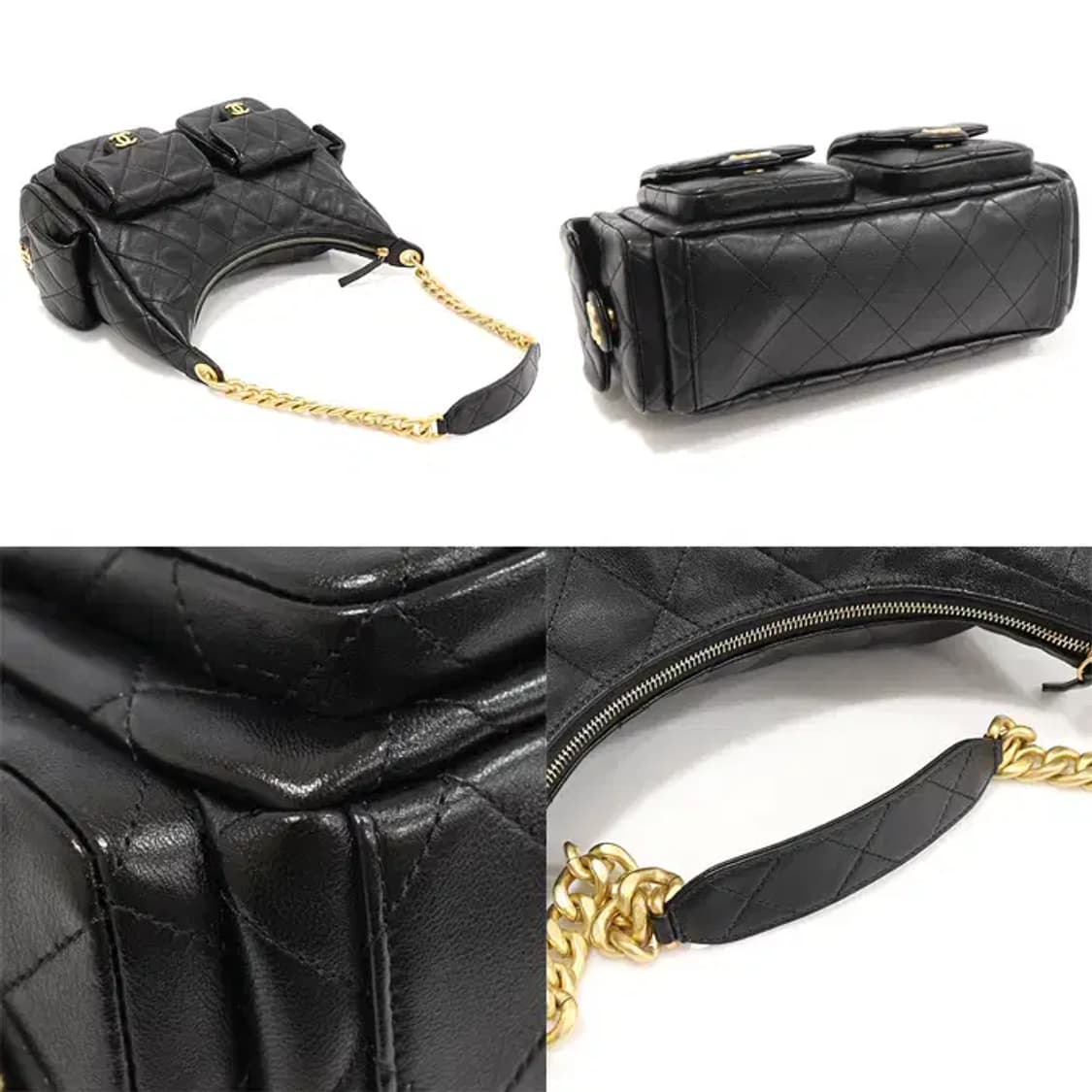 샤넬 AS5302 샤이니 램스킨 맥시 호보 숄더백 CO34211CHC 상품이미지5