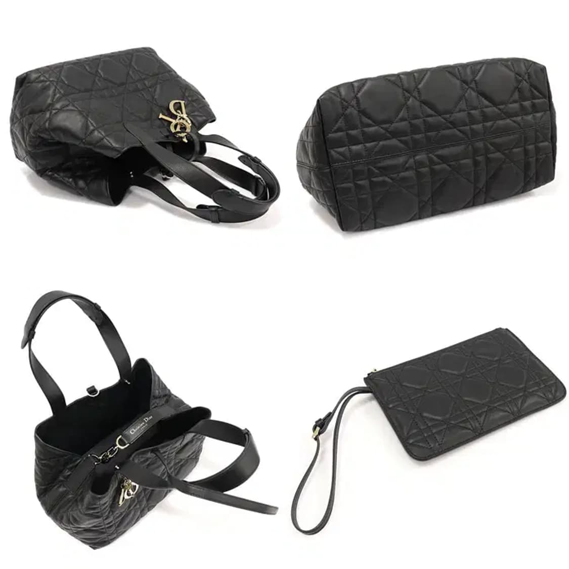 디올 M2821OSHJ 블랙 디올 뚜주흐 미듐 토트백 CO82419CDC 상품이미지4