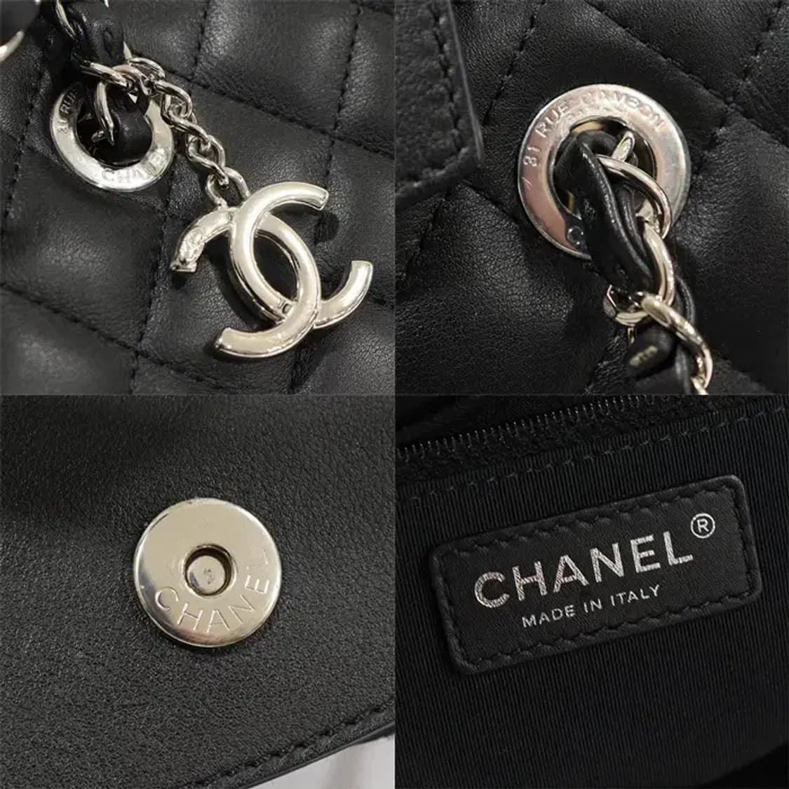 샤넬 A98683 블랙 카프스킨 CC로고 라지 쇼핑 EP12904CH 상품이미지7