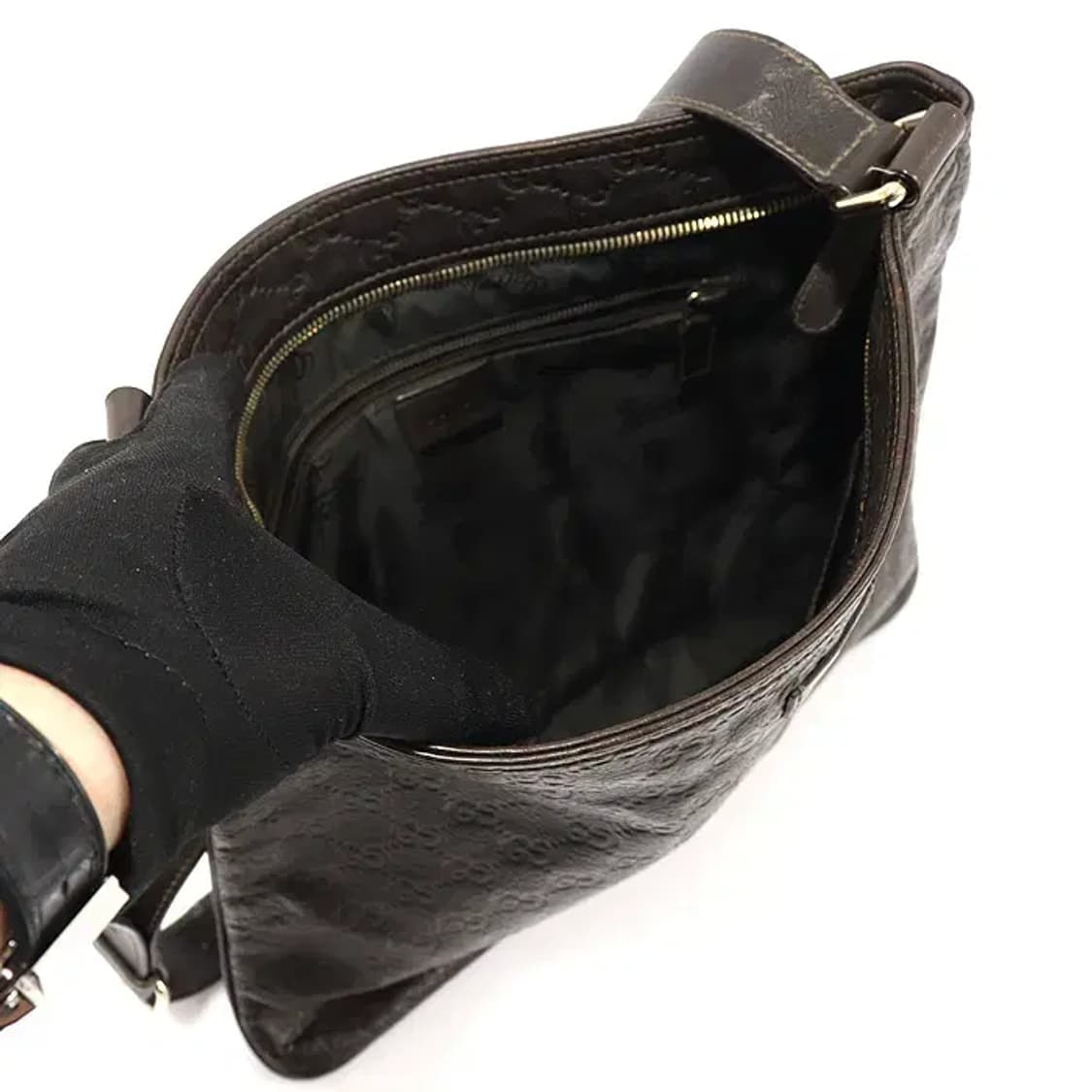 구찌 201446 다크 브라운 GG 시마 크로스백 EP32480GU 상품이미지5