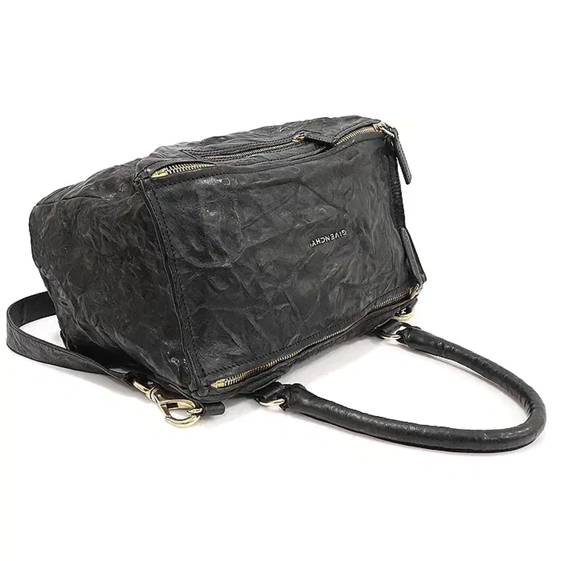 지방시 블랙 램스킨 금장 판도라 링클 미듐 EP48707GI 상품이미지3