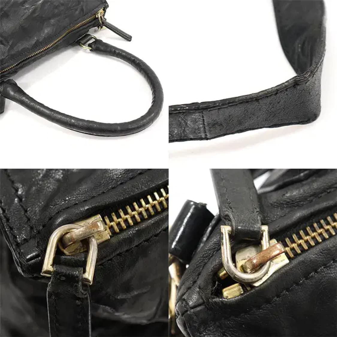 지방시 블랙 램스킨 금장 판도라 링클 미듐 EP48707GI 상품이미지6