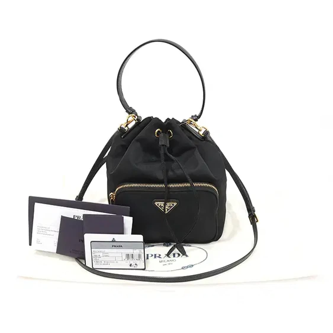 프라다 1BH038 블랙 리나일론 포코노 듀엣 버킷백 EP82597PR 상품이미지2