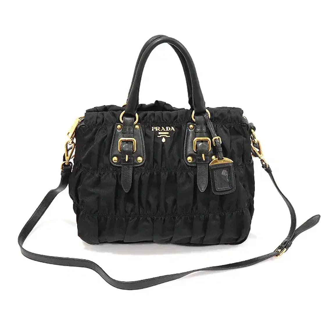 프라다 1BA336 블랙 테수토 레터링 로고 고프레 EP23707PR 상품이미지1