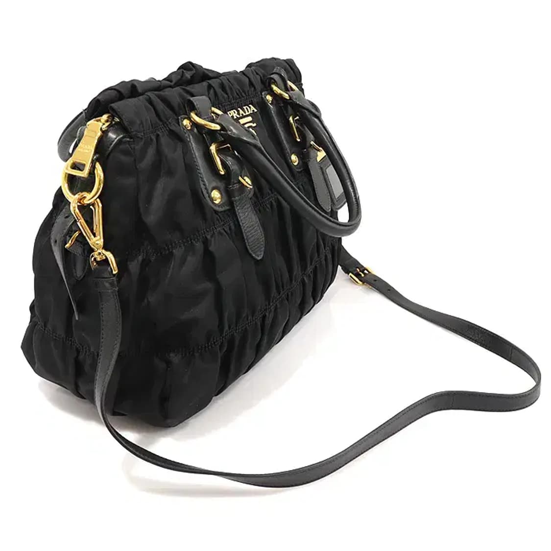 프라다 1BA336 블랙 테수토 레터링 로고 고프레 EP23707PR 상품이미지2