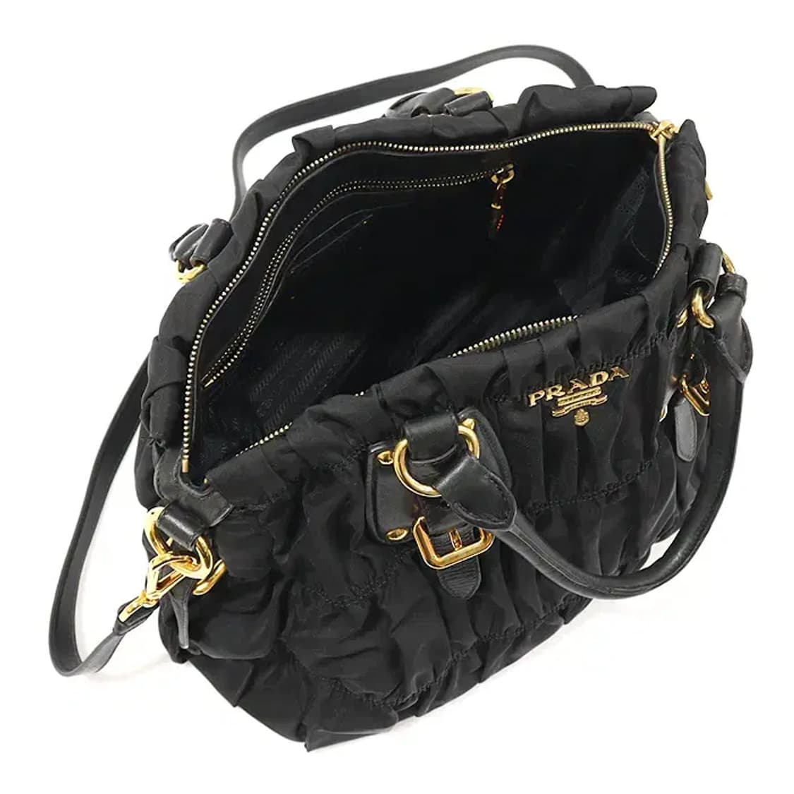 프라다 1BA336 블랙 테수토 레터링 로고 고프레 EP23707PR 상품이미지5