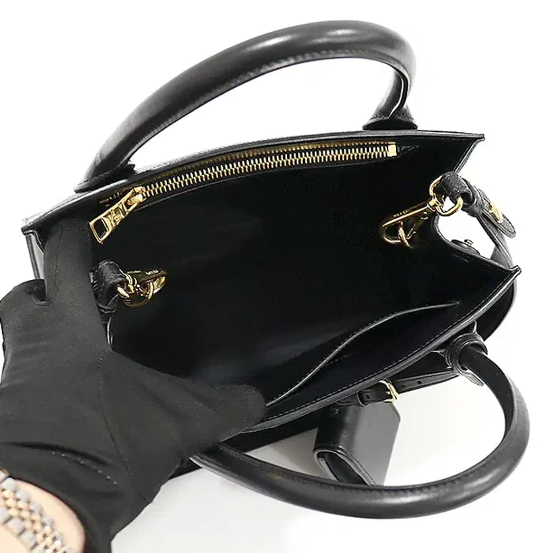 프라다 1BA156 사피아노 퀴르 모노크롬 스몰 탑핸들 EP85098PR 상품이미지4