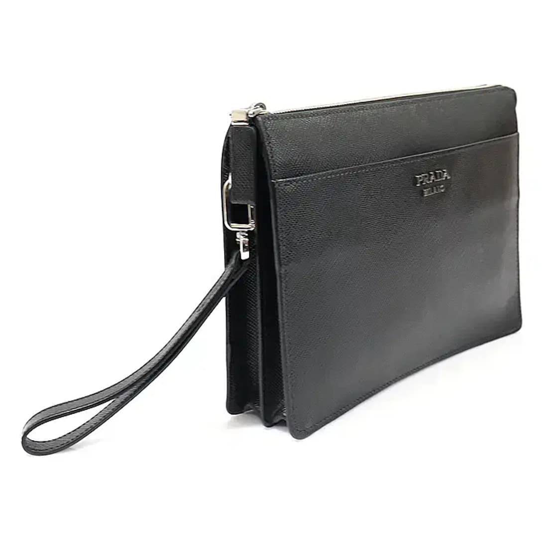 프라다 2VF019 블랙 사피아노 뀌르 스트랩 클러치 EP17699PR 상품이미지2