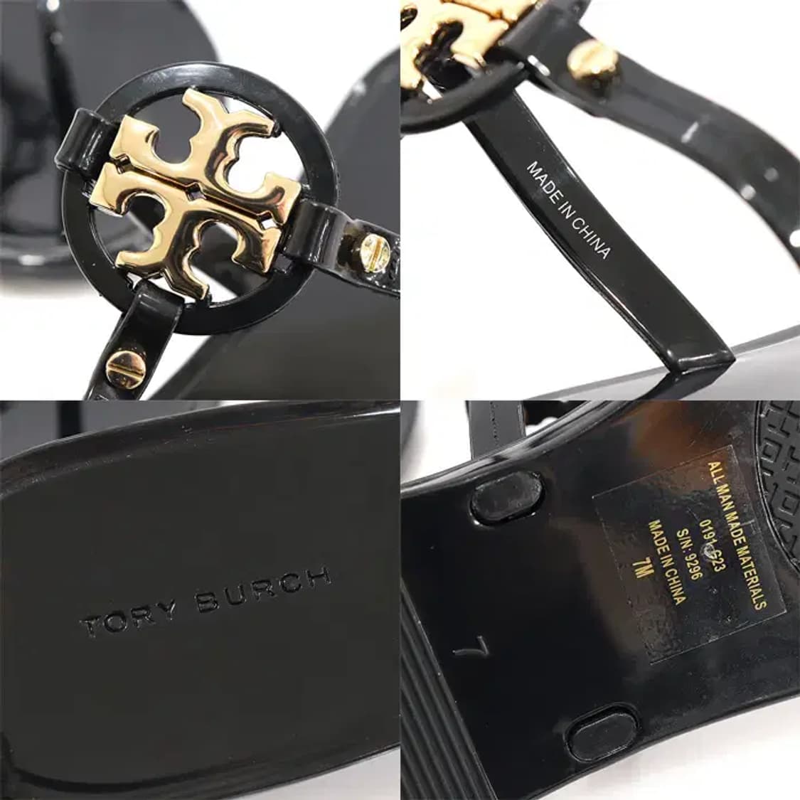 토리버치 9296001 블랙 러버 미니 밀러 쪼리 샌들 EP44523TB 상품이미지7