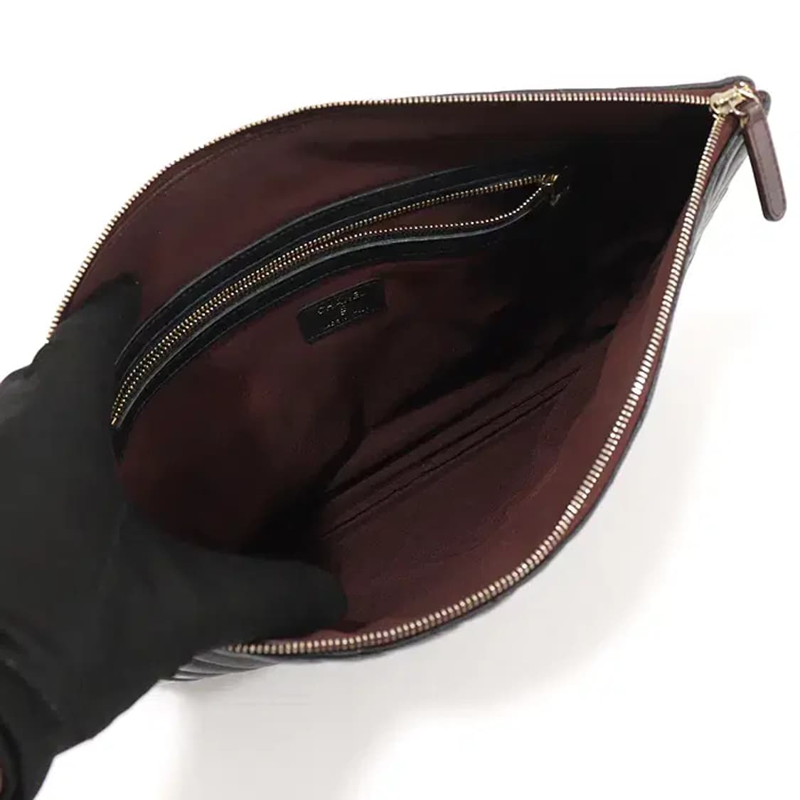 샤넬 A82552 블랙 램스킨 클래식 라지 클러치 CO37301CH 상품이미지5