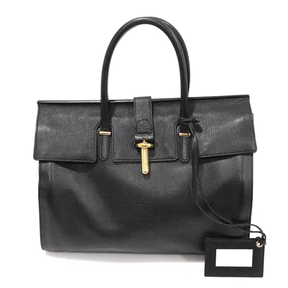 발렌시아가 411509 블랙 튜브 라운드 M 토트백 CO35569BC 상품이미지1