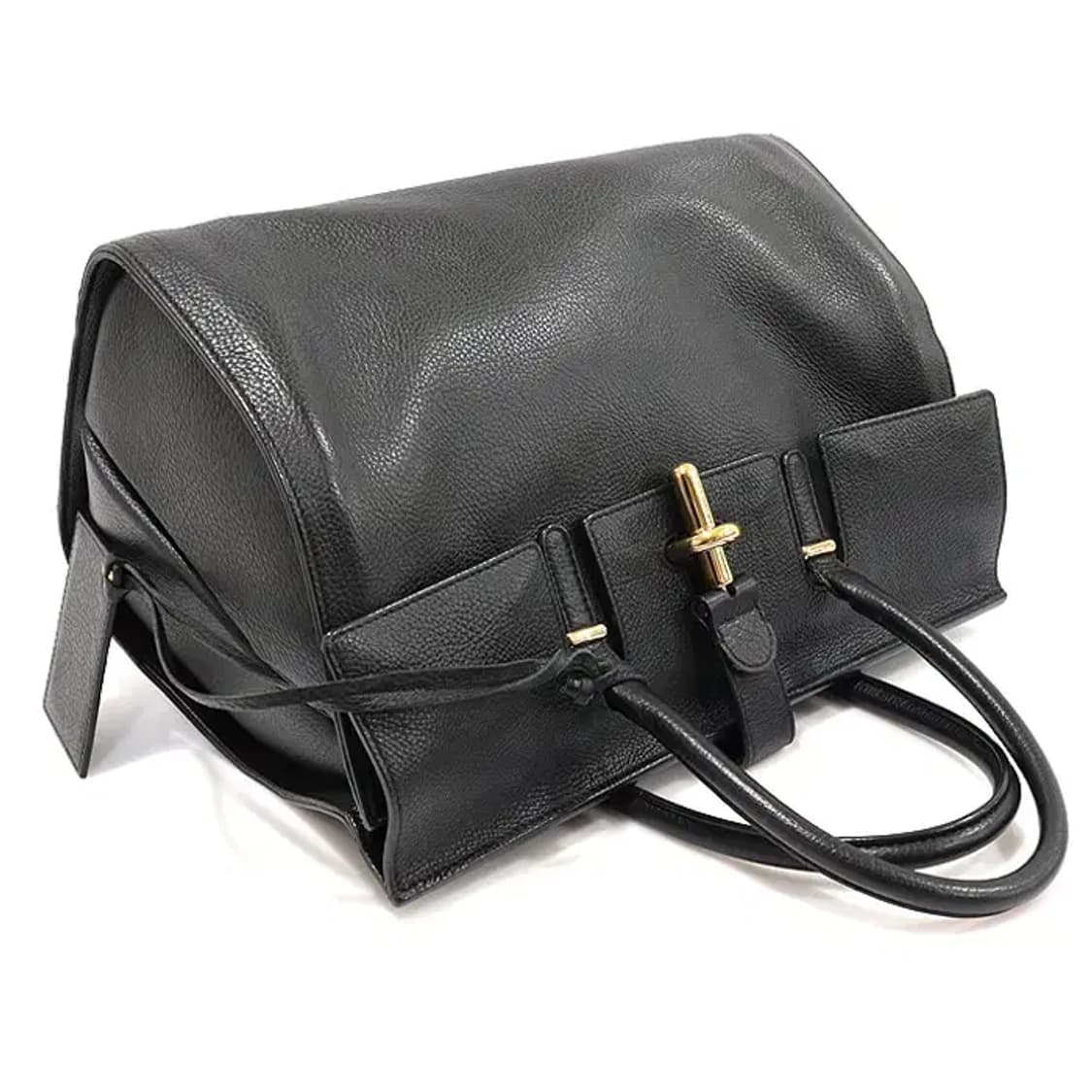 발렌시아가 411509 블랙 튜브 라운드 M 토트백 CO35569BC 상품이미지3