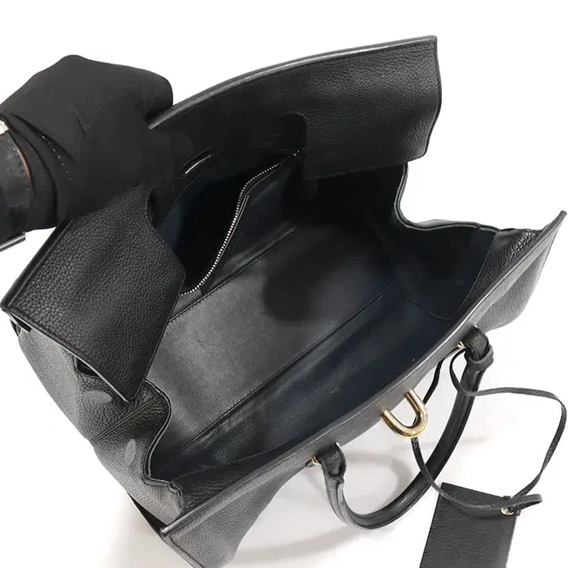 발렌시아가 411509 블랙 튜브 라운드 M 토트백 CO35569BC 상품이미지5