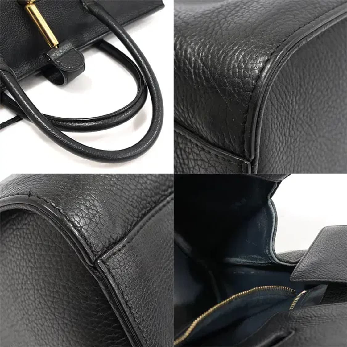 발렌시아가 411509 블랙 튜브 라운드 M 토트백 CO35569BC 상품이미지6