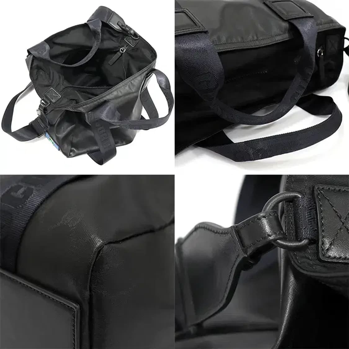 구찌 779816 블랙 매트 GG 크리스탈 캔버스 토트 EP28480GU 상품이미지6